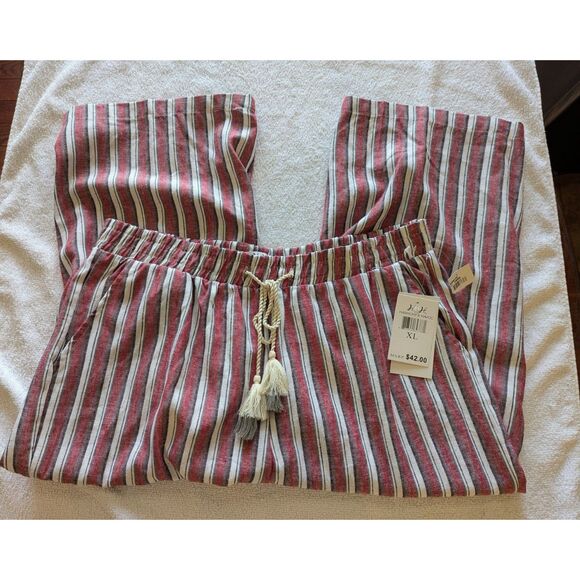 NWT   H+H by Harmony & Havoc Striped Linen/Rayon Blend Pants  Sz XL - Picture 8 of 8